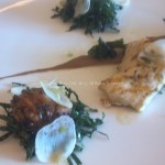 Wood grilled sturgeon and chicken at Blackbird