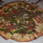Lamb and chili pizza at Piccolo Sogno Due