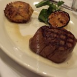 A reasonable size steak.