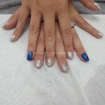 Happy Hanukkah manicure