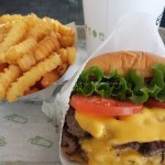 Cheeseburger and fries at Shake Shack