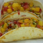 Delicious fish tacos.