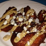 The jerk wings are good, too.