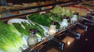 Just a small part of the amazing salad bar.