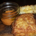 Fried grilled cheese. Go get your own, I'm not sharing.