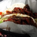 Korean beef tacos, also delicious.