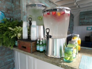Get your own infused water, poolside. Refreshing!