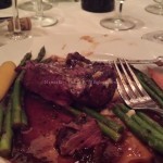 Blue cheese crusted filet (yes, I forgot to take pictures until we were midway through the meal. Sorry.)
