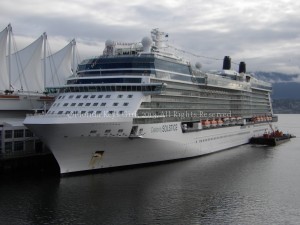 The stunning Celebrity Solstice.