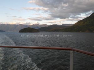 The inside passage rewarded us with amazing views from our aft balcony.