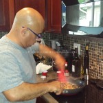 The mad scientist hard at work.