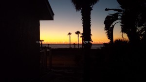 Sunset view from our balcony.