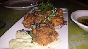 Fried grouper cheek appetizer.