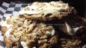 Huge cookies are the thing here.