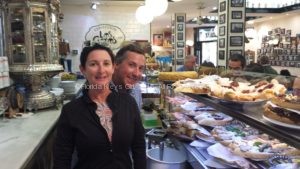 We headed behind the counter to peruse the offerings and make our selections.