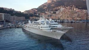 So many large yachts in Monte Carlo.