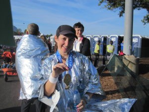 Yes, i ran a half-marathon. It was a while ago. I wore closed-toe shoes.