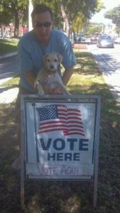 Latke exercises her right to join us in voting.
