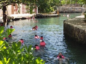 The river at Xcaret park is a wonderful and relaxing way to enjoy the water.