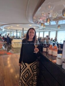 Sally Johnson Blum Presenting her wines